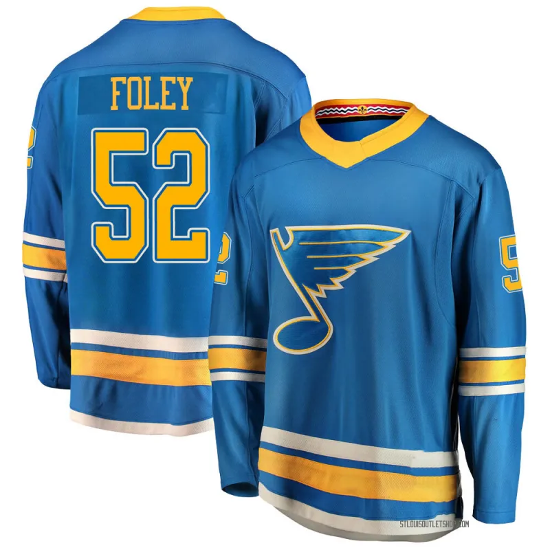 Blue Men's Erik Foley Breakaway St. Louis Blues Alternate Jersey