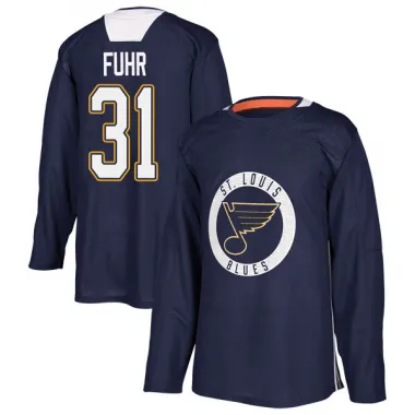 Blue Men's Grant Fuhr Authentic St. Louis Blues Practice Jersey