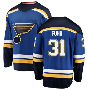 Blue Men's Grant Fuhr Breakaway St. Louis Blues Home Jersey