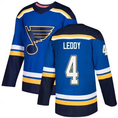 Blue Men's Nick Leddy Authentic St. Louis Blues Home Jersey