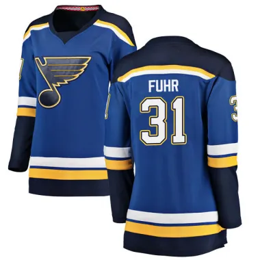 Blue Women's Grant Fuhr Breakaway St. Louis Blues Home Jersey