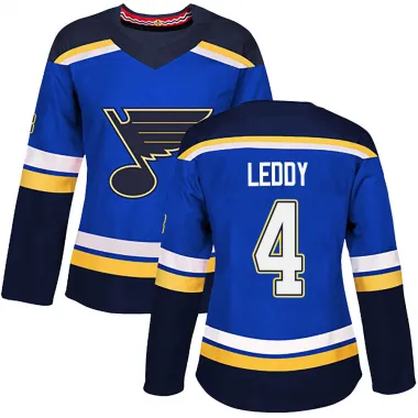Blue Women's Nick Leddy Authentic St. Louis Blues Home Jersey