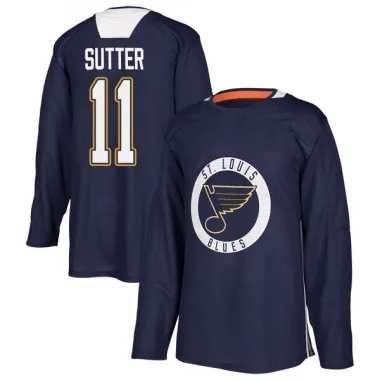 Blue Youth Brian Sutter Authentic St. Louis Blues Practice Jersey