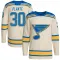 Cream Youth Jacques Plante Authentic St. Louis Blues 2022 Winter Classic Player Jersey