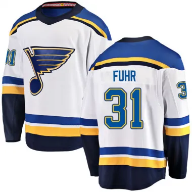White Men's Grant Fuhr Breakaway St. Louis Blues Away Jersey
