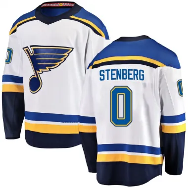 White Youth Otto Stenberg Breakaway St. Louis Blues Away Jersey